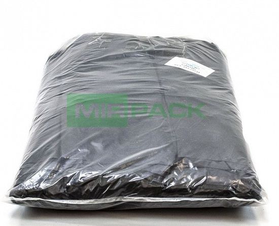 Мешки для мусора 120 л, 50 мкм, ПВД, черные, в пачках 200 шт. 2х слойные - Вид 3